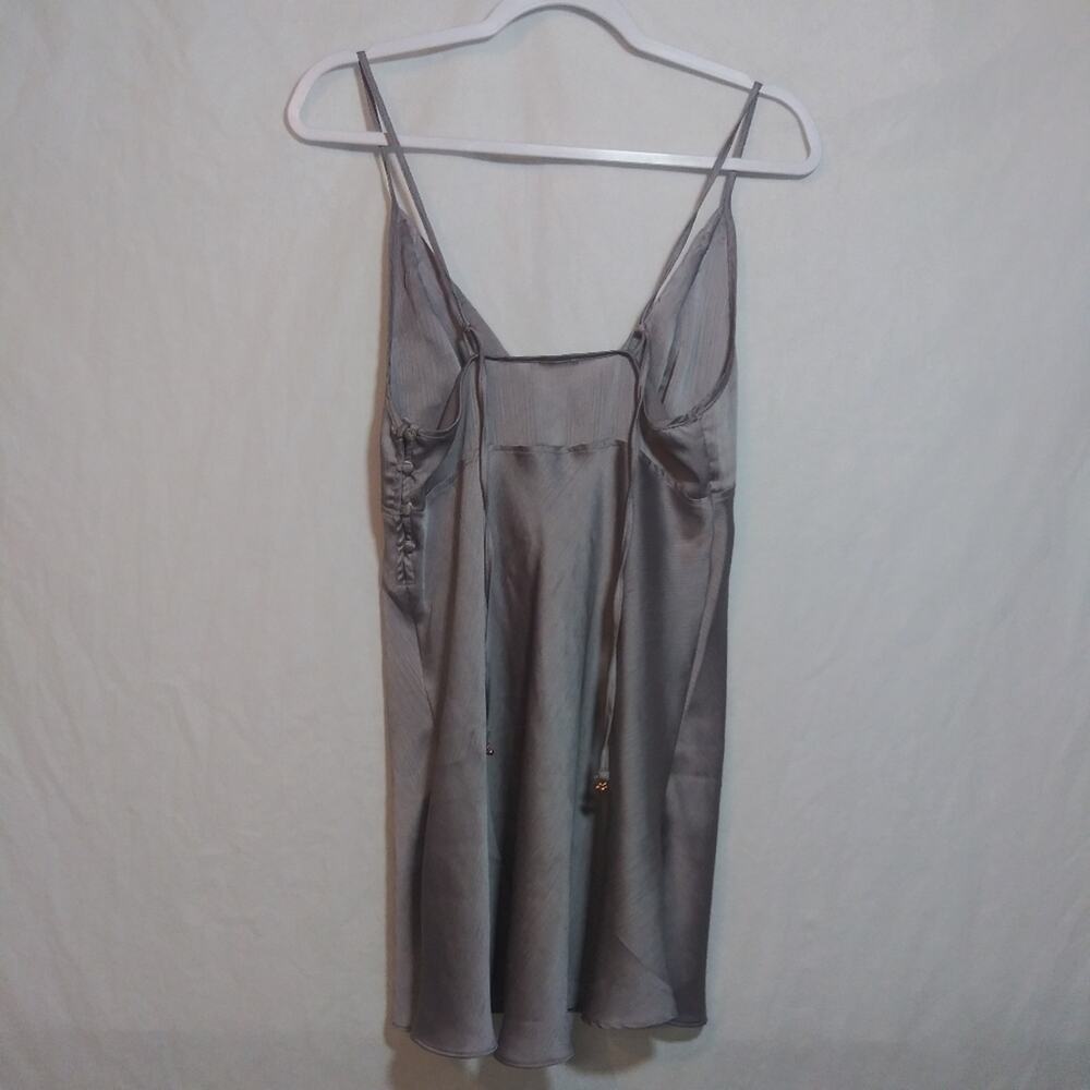 FREE PEOPLE Hang On Halter Slip Dress In Sterling Casual Festival Size M - Picture 10 of 14